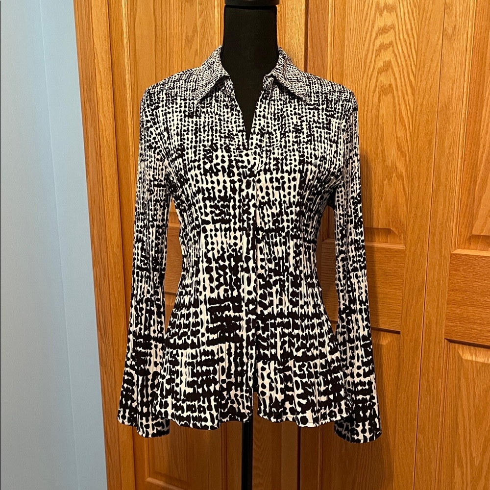 Apt. 9 Black and White Blouse